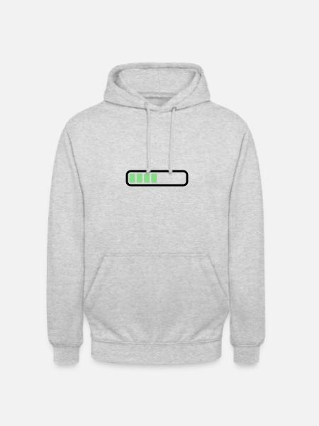 Battery Battery loading - Unisex Hoodie - light heather grey