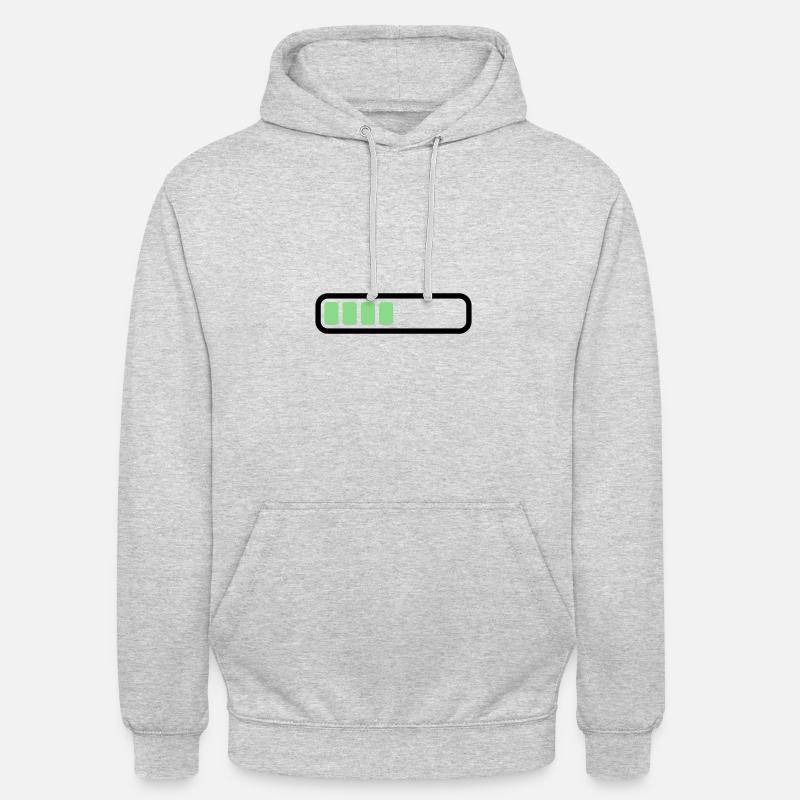 Battery Battery loading - Unisex Hoodie - light heather grey