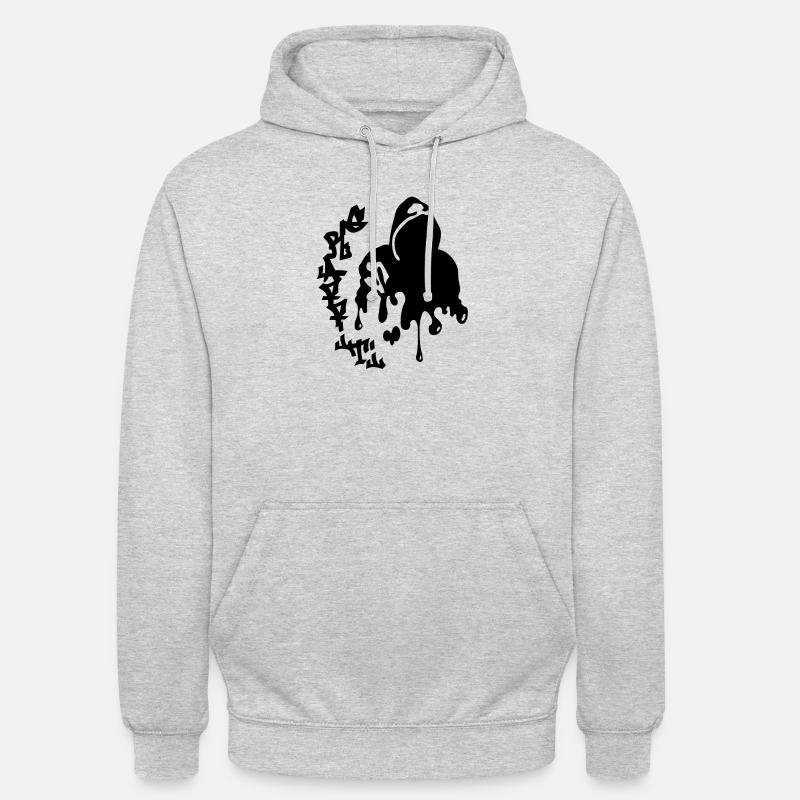 graffiti - Sweat-shirt à capuche unisexe - gris clair chiné