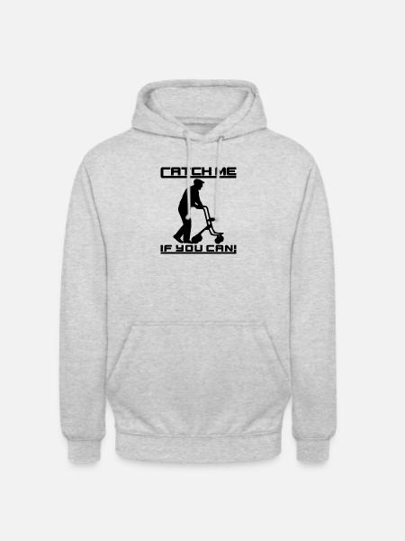 Attrapez-moi si vous le pouvez - Retraités - Sweat-shirt à capuche unisexe - gris clair chiné