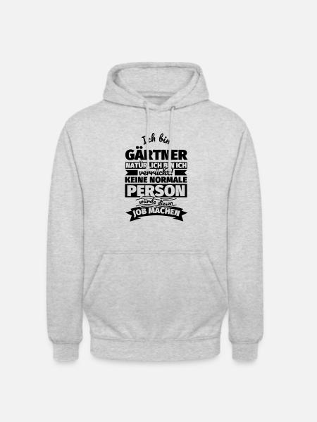 Gärtner Geschenke - Unisex Hoodie - Hellgrau meliert