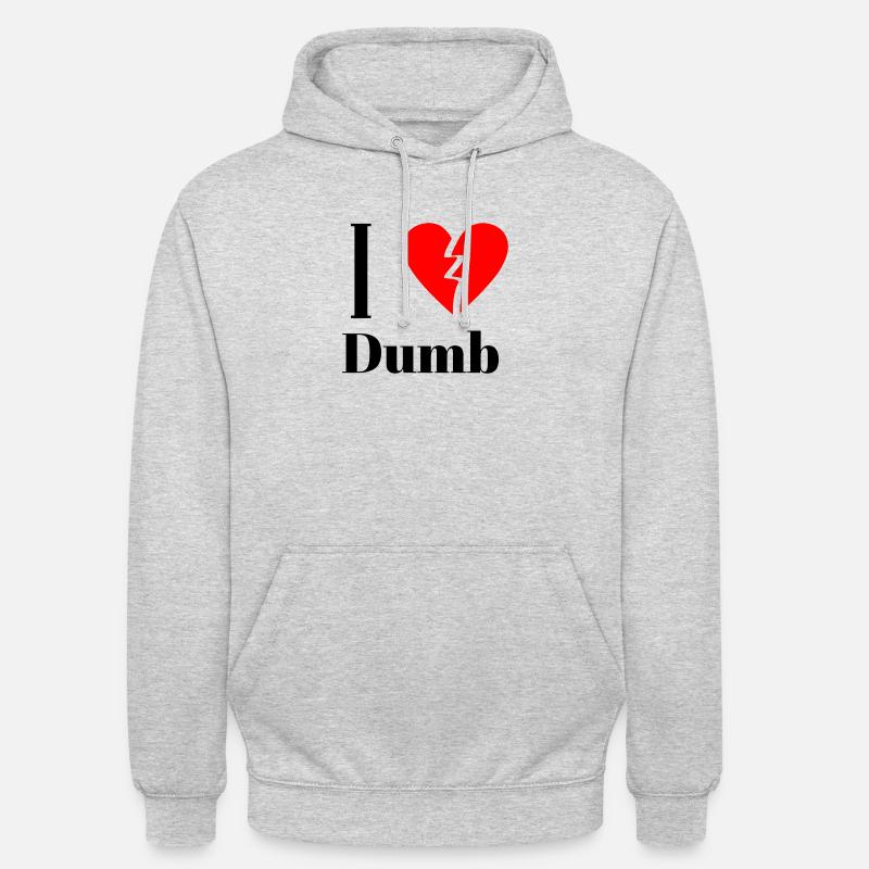 Witziges ironisches Statement - Lustig - Unisex Hoodie - Hellgrau meliert