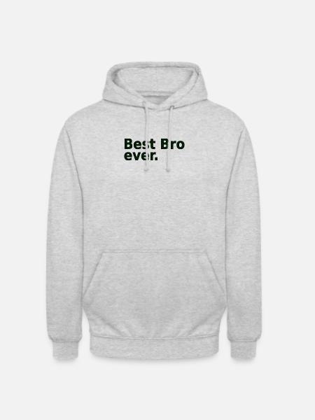 BestBroGreen - Unisex Hoodie - Hellgrau meliert