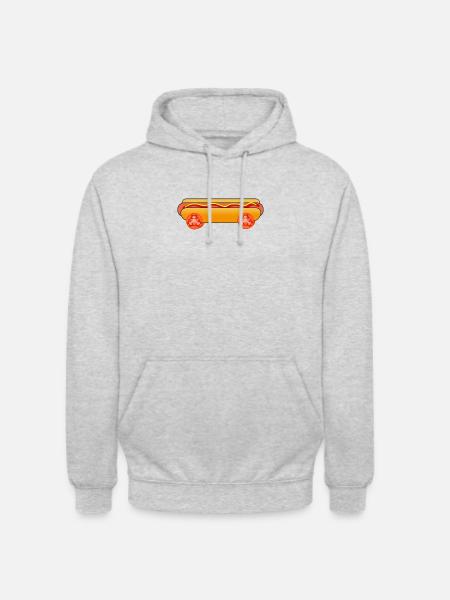 Hotdog with wheels - Unisex Hoodie - light heather grey
