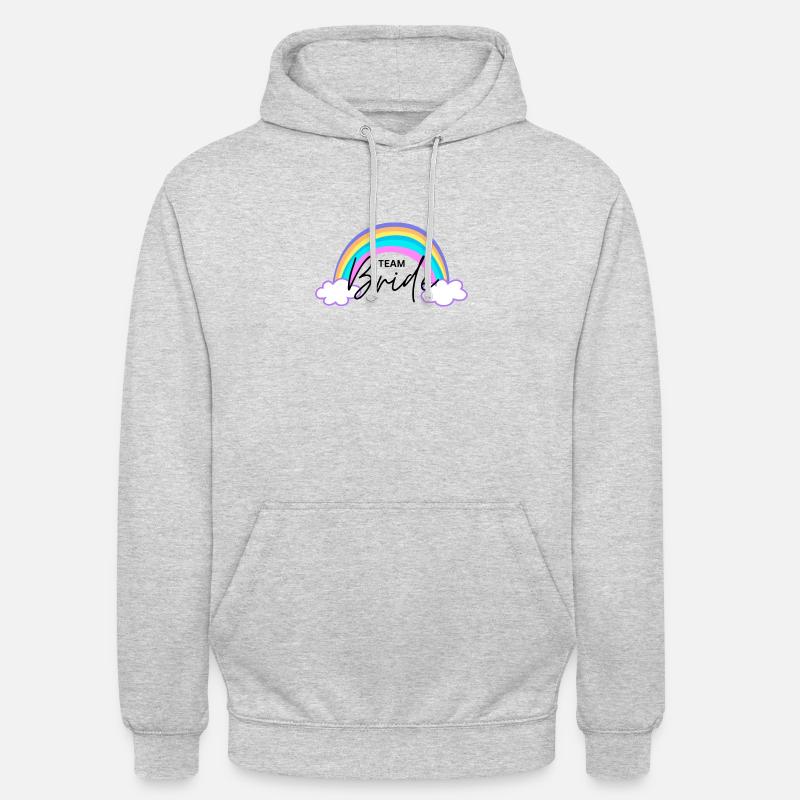Team Brud Regnbåge - Luvtröja unisex - ljusgråmelerad