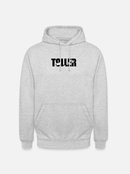 Duck Toller - Unisex Hoodie - Hellgrau meliert