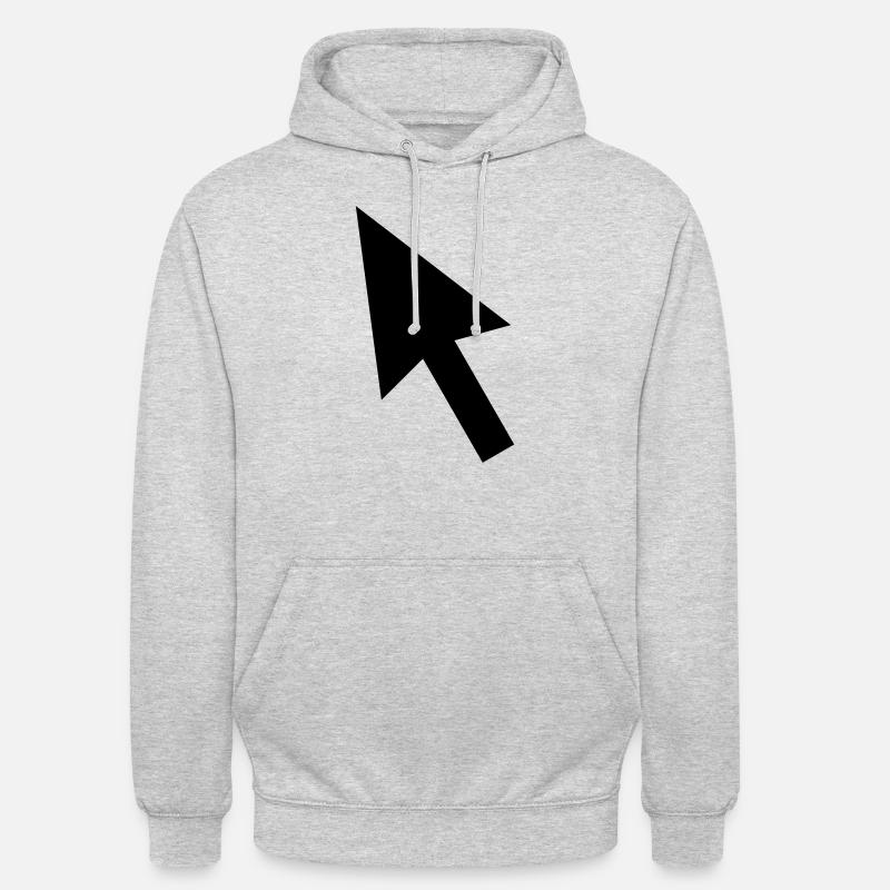 Mauszeiger - Unisex Hoodie - Hellgrau meliert