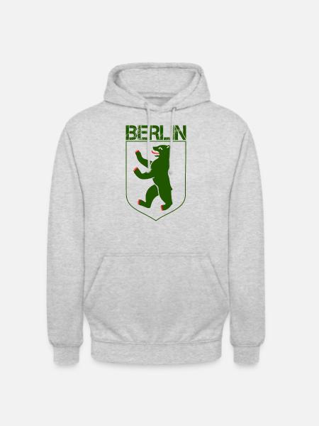 Berlin Bear coat of arms - Unisex Hoodie - light heather grey