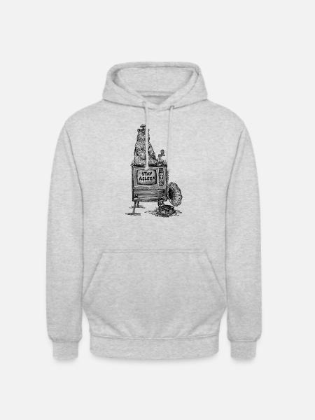 Stay Asleep - Unisex Hoodie - Hellgrau meliert