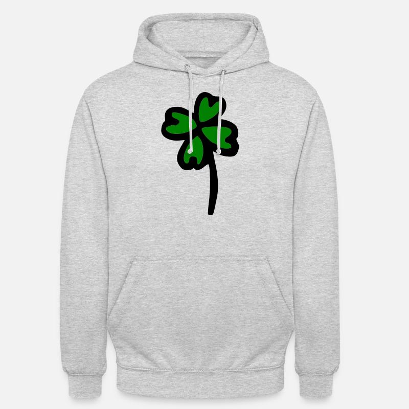 Cloverleaf - Sweat-shirt à capuche unisexe - gris clair chiné