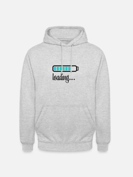 Battery Battery loading - Unisex Hoodie - light heather grey