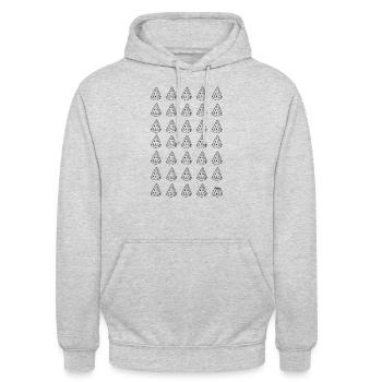 Wasssermelonenstücke - Unisex Hoodie - light heather grey - Front - Alina (178cm) & Michal (187cm)