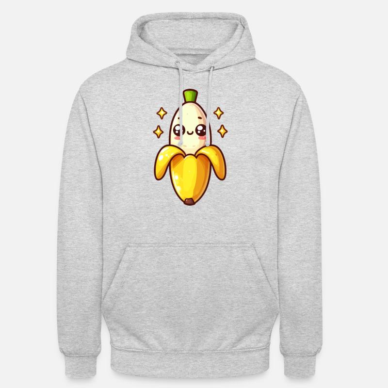Banane Mignone - Sweat-shirt à capuche unisexe - gris clair chiné
