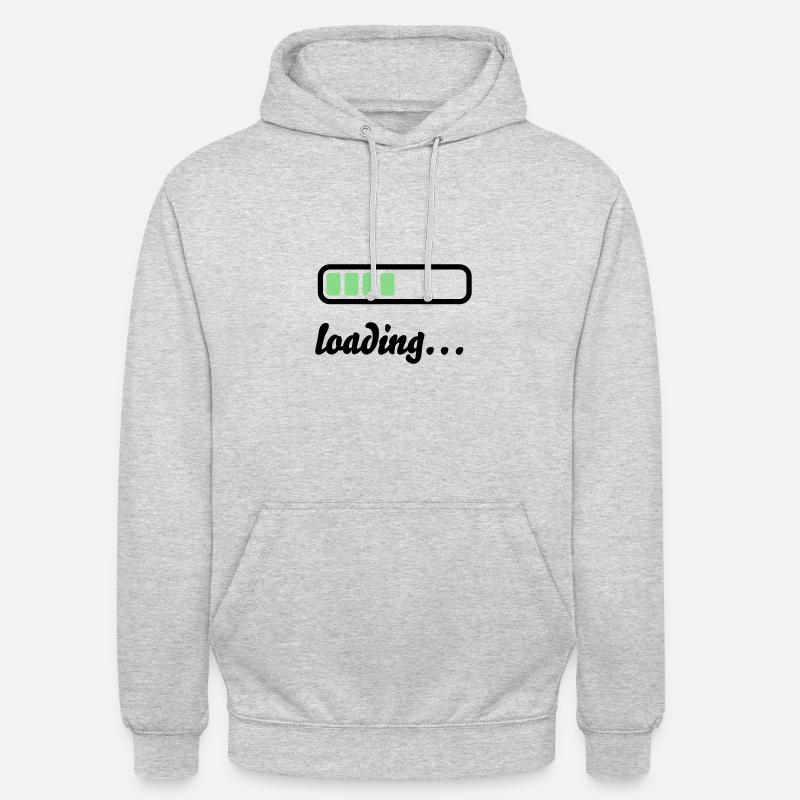 Battery Battery loading - Unisex Hoodie - light heather grey