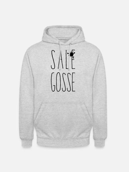 Sale Gosse - Sweat-shirt à capuche unisexe - gris clair chiné