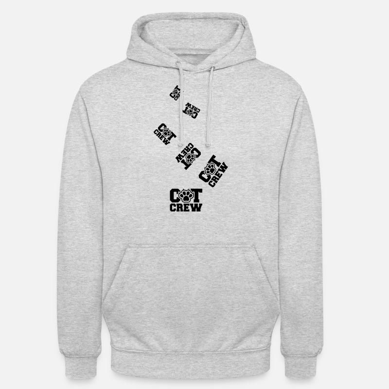 Équipage Cat - Sweat-shirt à capuche unisexe - gris clair chiné