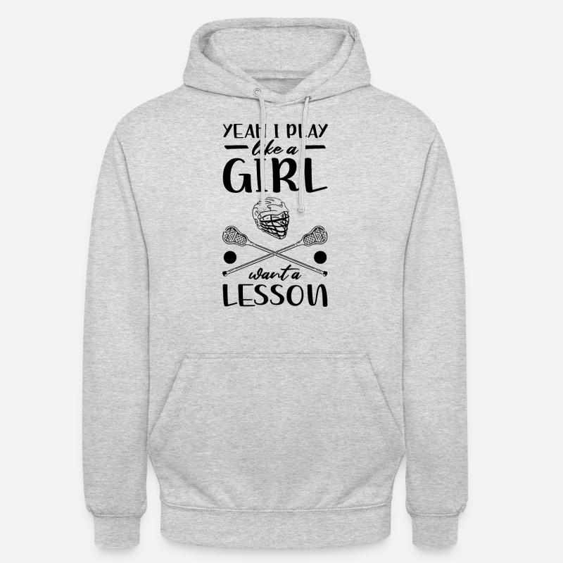 Filles de crosse - Sweat-shirt à capuche unisexe - gris clair chiné