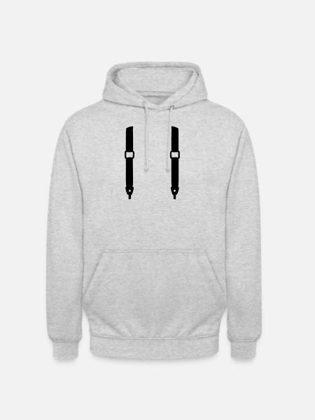 suspenders - Unisex Hoodie - light heather grey
