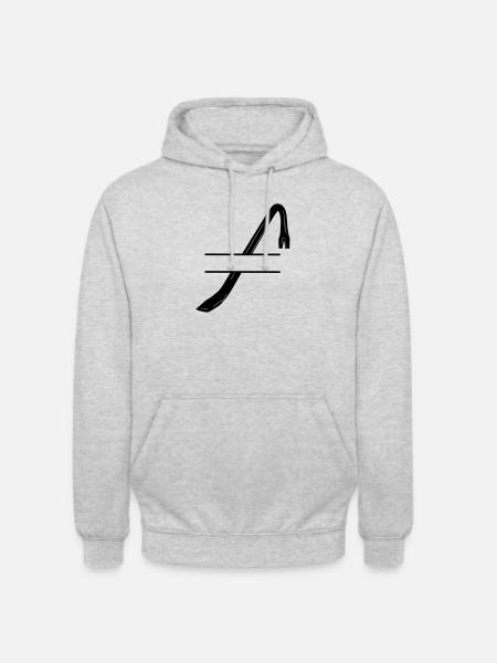Einbruchslogo Brechstange oder Brechstange - Unisex Hoodie - Hellgrau meliert
