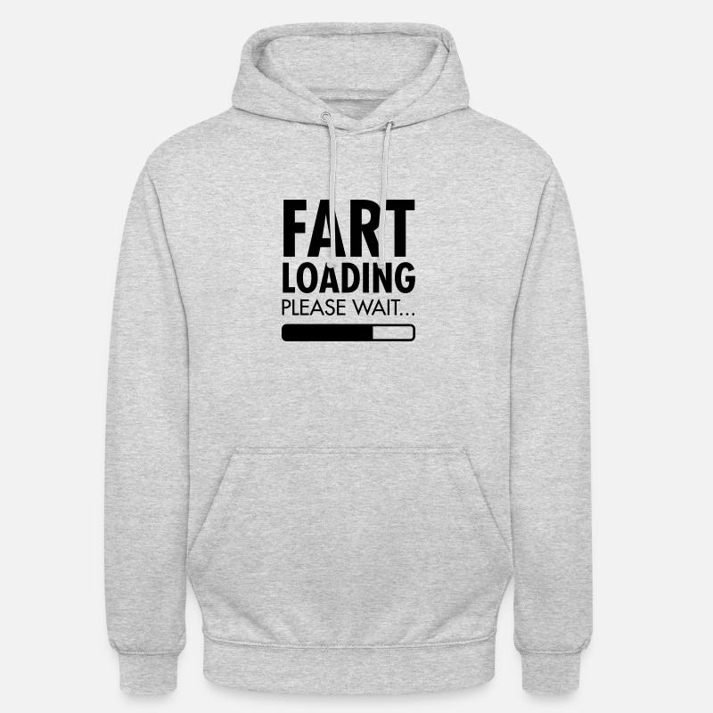 Fart Loading - Please Wait - Unisex Hoodie - light heather grey