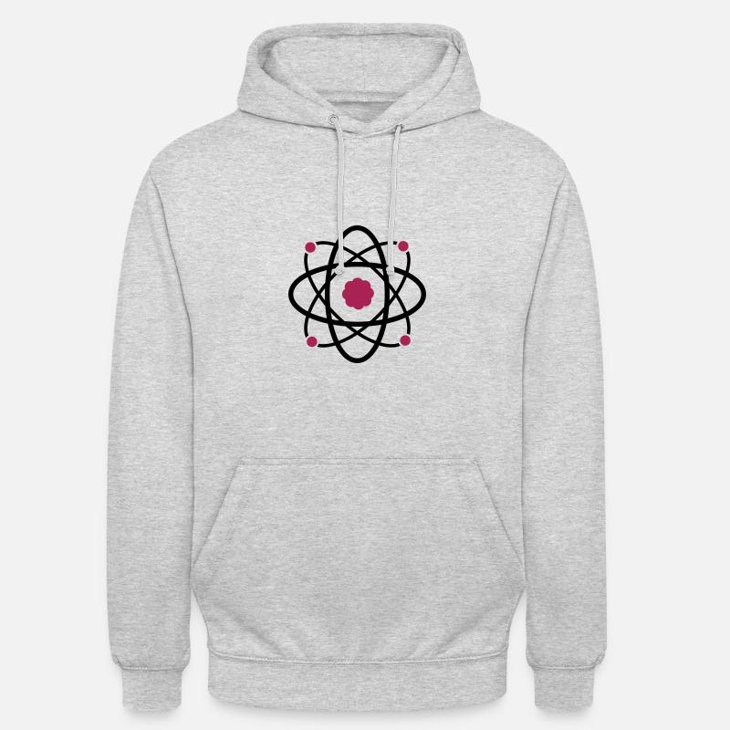 la science atome molécule - Sweat-shirt à capuche unisexe - gris clair chiné