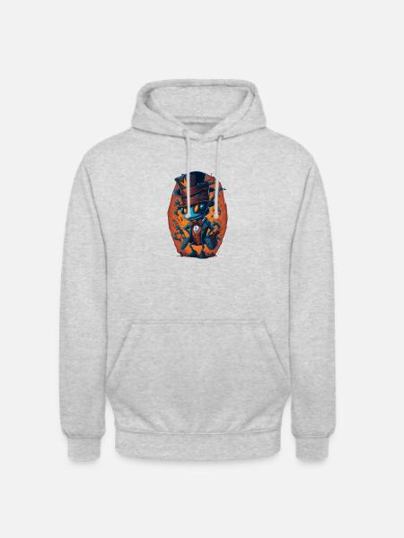 Ant with Hat Funny - Unisex Hoodie - light heather grey