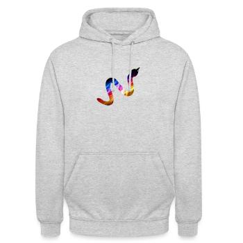 Serpent - serpent - Sweat-shirt à capuche unisexe - gris clair chiné - Devant - Alina (178cm) & Michal (187cm)