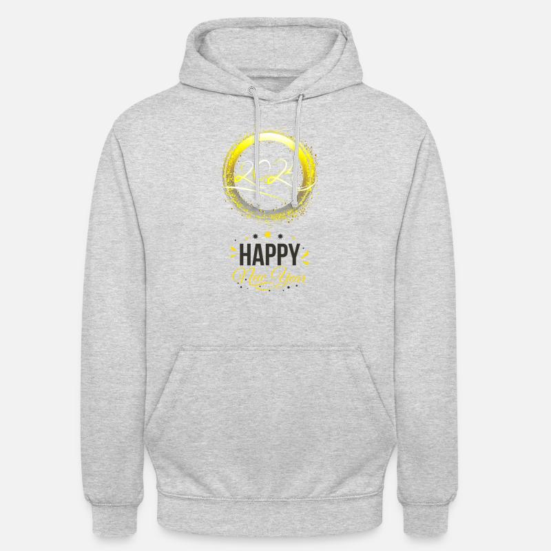 Bonne année 2024 - Sweat-shirt à capuche unisexe - gris clair chiné