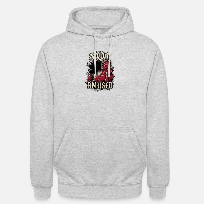 Red Devil Not Amused Funny - Unisex Hoodie - light heather grey