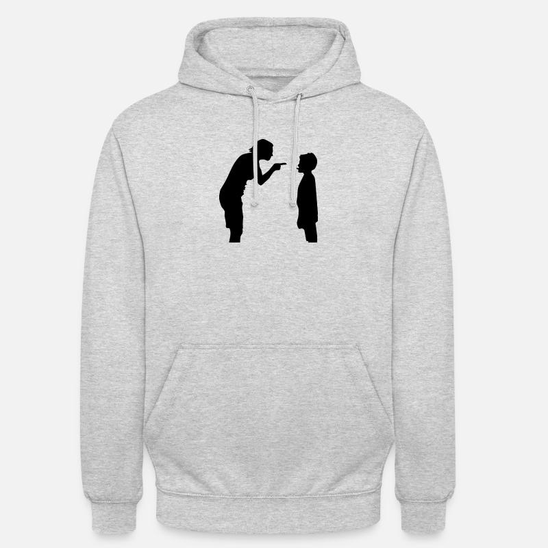 diatribe - Sweat-shirt à capuche unisexe - gris clair chiné