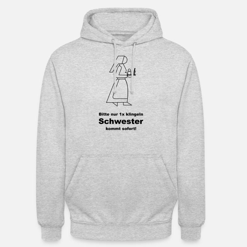 Krankenschwester - Unisex Hoodie - Hellgrau meliert
