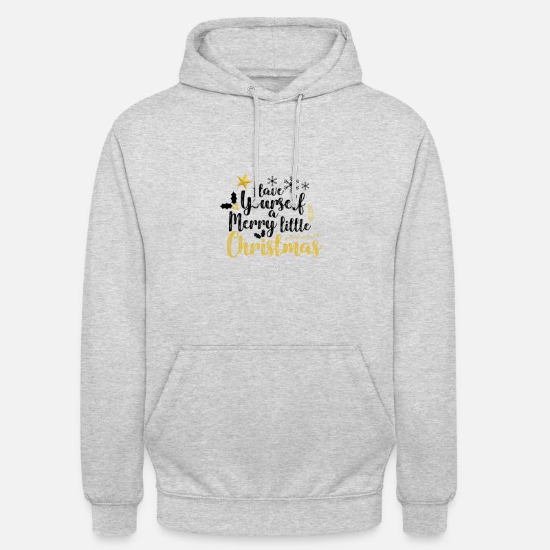 PASSEZ UN JOYEUX PETIT NOËL - Sweat-shirt à capuche unisexe - gris clair chiné