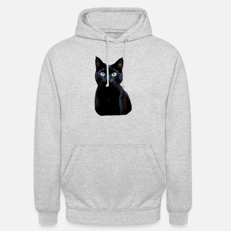 kissa - Unisex-huppari - meleerattu vaaleanharmaa