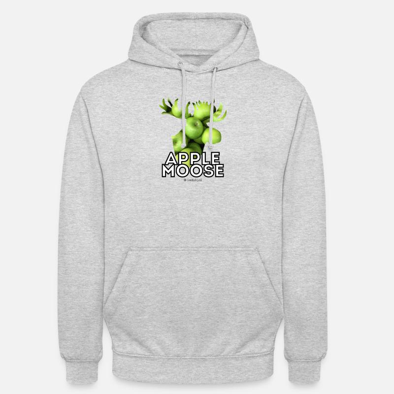 Apfelsauce oder Apfelelch? - Unisex Hoodie - Hellgrau meliert
