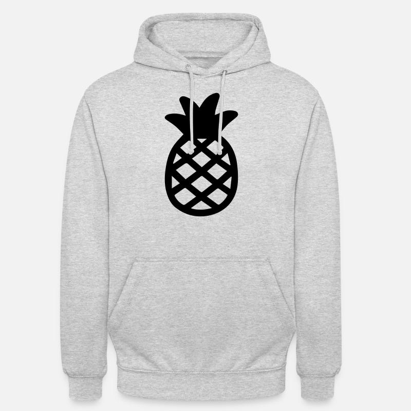 Ananas - Sweat-shirt à capuche unisexe - gris clair chiné