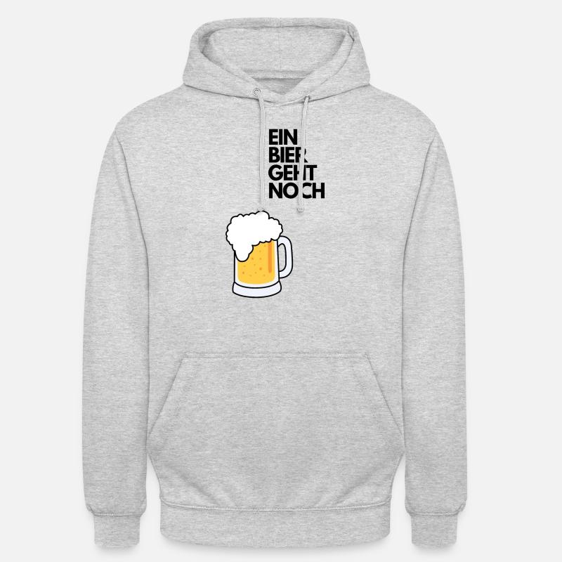 EIN BIER GEHT NOCH - Unisex Hoodie - Hellgrau meliert
