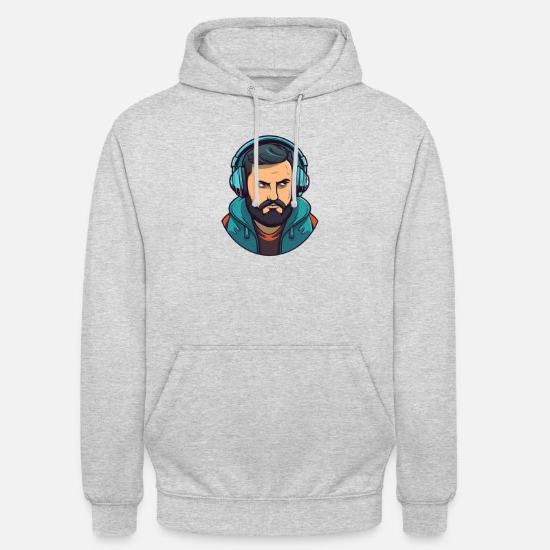 Mr Dj Nice Looking - Unisex Hoodie - Hellgrau meliert