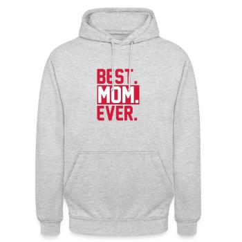 Beste Mutter aller Zeiten - Unisex Hoodie - Hellgrau meliert - Vorne - Alina (178cm) & Michal (187cm)