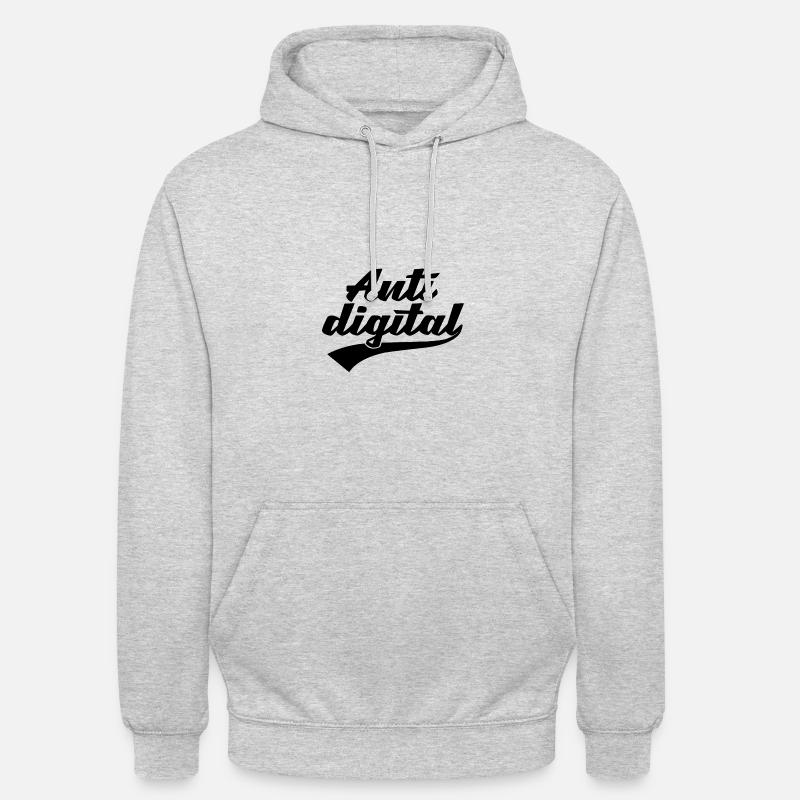 Anti Digital - Unisex Hoodie - light heather grey