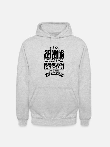Seminarleiterin Geschenke - Unisex Hoodie - Hellgrau meliert