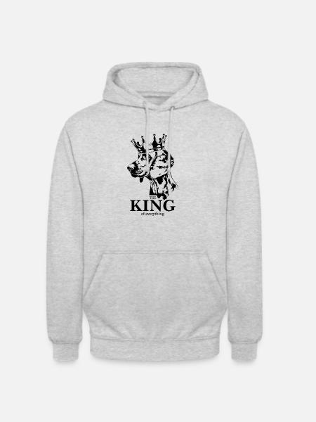 Hanoverian Scenthound King of everything - Unisex Hoodie - light heather grey