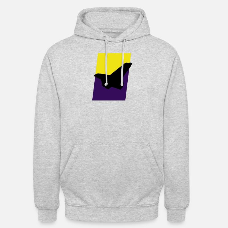 Aérospatiale Aérospatiale Luftfahrt - Sweat-shirt à capuche unisexe - gris clair chiné