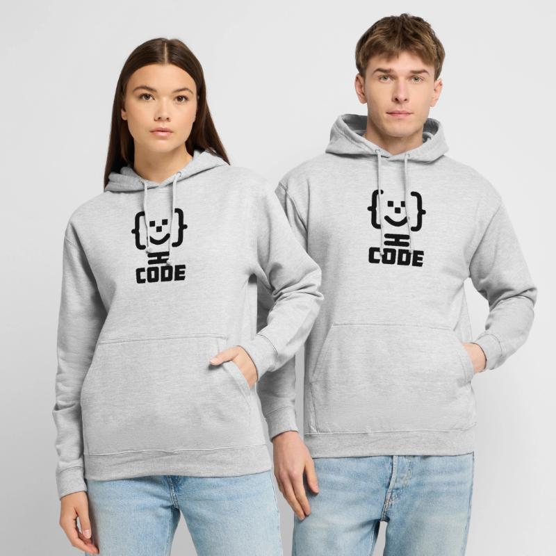 Hauptprogrammierer-Code-Logo mit Text CODE Unisex Hoodie