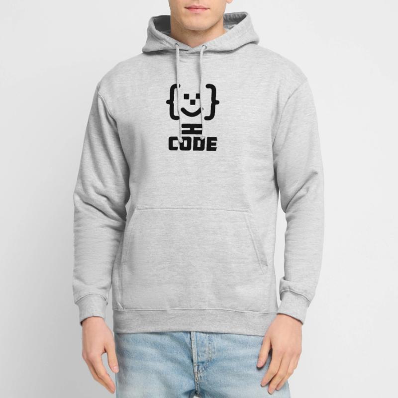 Hauptprogrammierer-Code-Logo mit Text CODE Unisex Hoodie