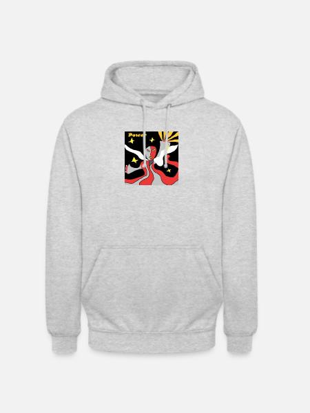 Power - Unisex Hoodie - Hellgrau meliert