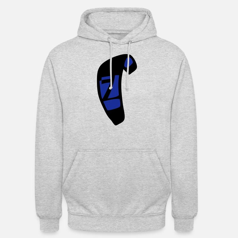 kite_n7_vec_2 de - Unisex Hoodie - Hellgrau meliert