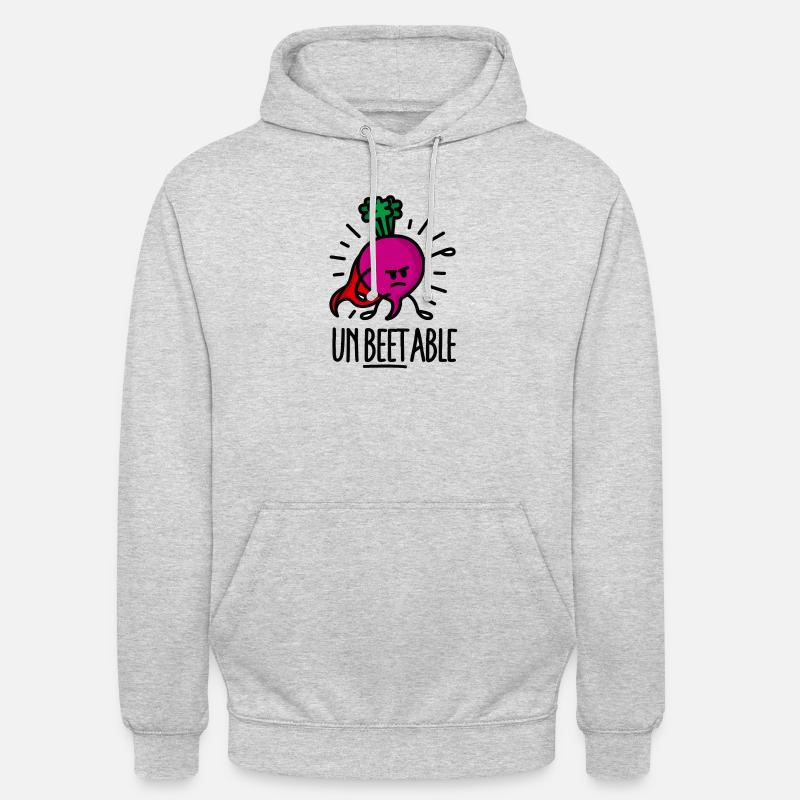 Unbeetable / unbeatable beetroot beet light - Unisex Hoodie - light heather grey