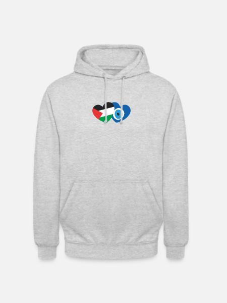 Nazar Palestine - Unisex Hoodie - Hellgrau meliert