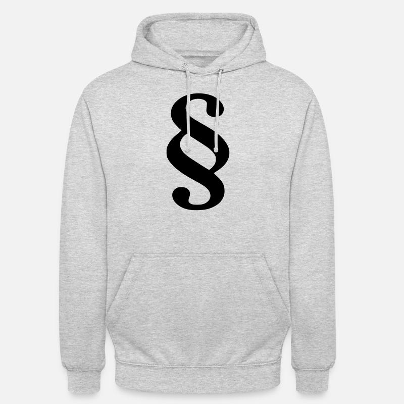 Article - Sweat-shirt à capuche unisexe - gris clair chiné