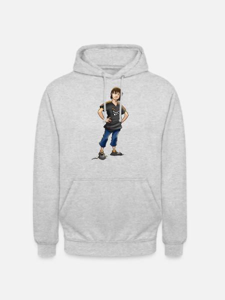 Die Wilden Kerle Leon Pose - Unisex Hoodie - Hellgrau meliert